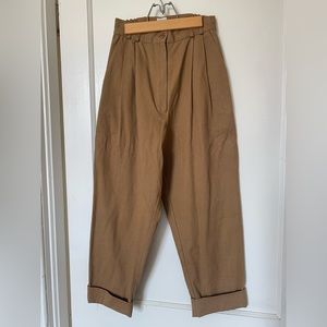 Beautiful cotton high waisted trousers. Size 2. Never worn.